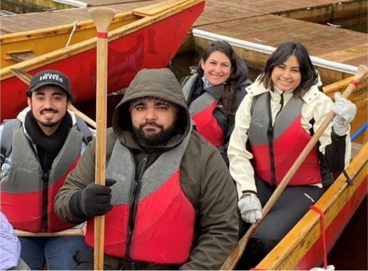 4 Kipu employees on a field trip